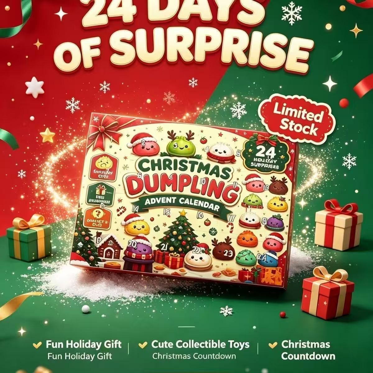 Event Support - 24‑Days Christmas Advent Calendar Gift Set,