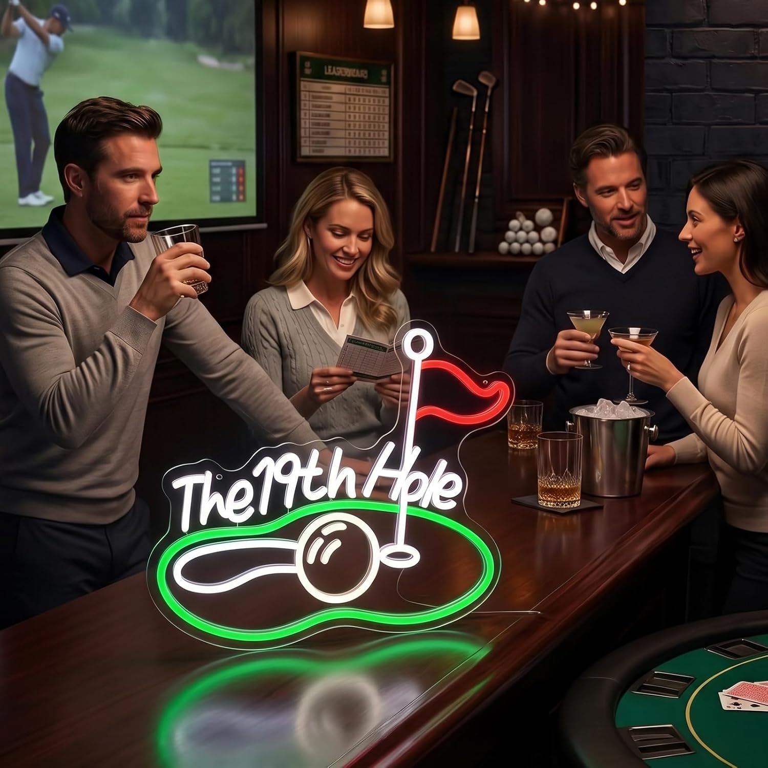 The 19th Hole Golf LED Neon Si - Neon Sign Party review and price