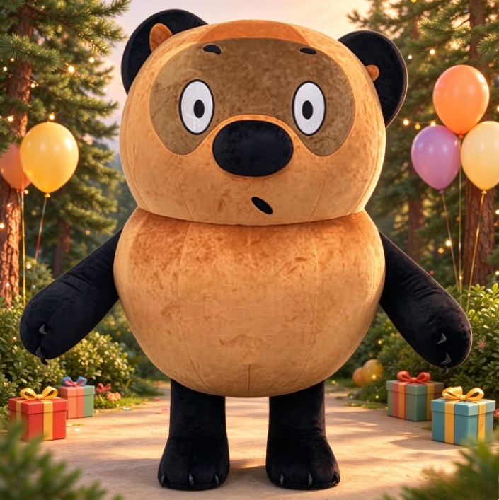 Brown Black Bear Inflatable Ma - Event & Party Supply Photos review and price