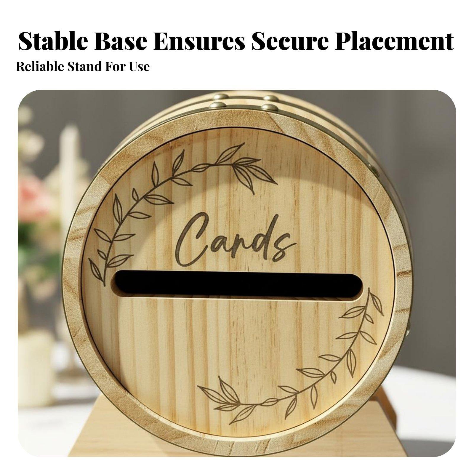 Large Wooden Card Box with Slo - Event Party Box review and price