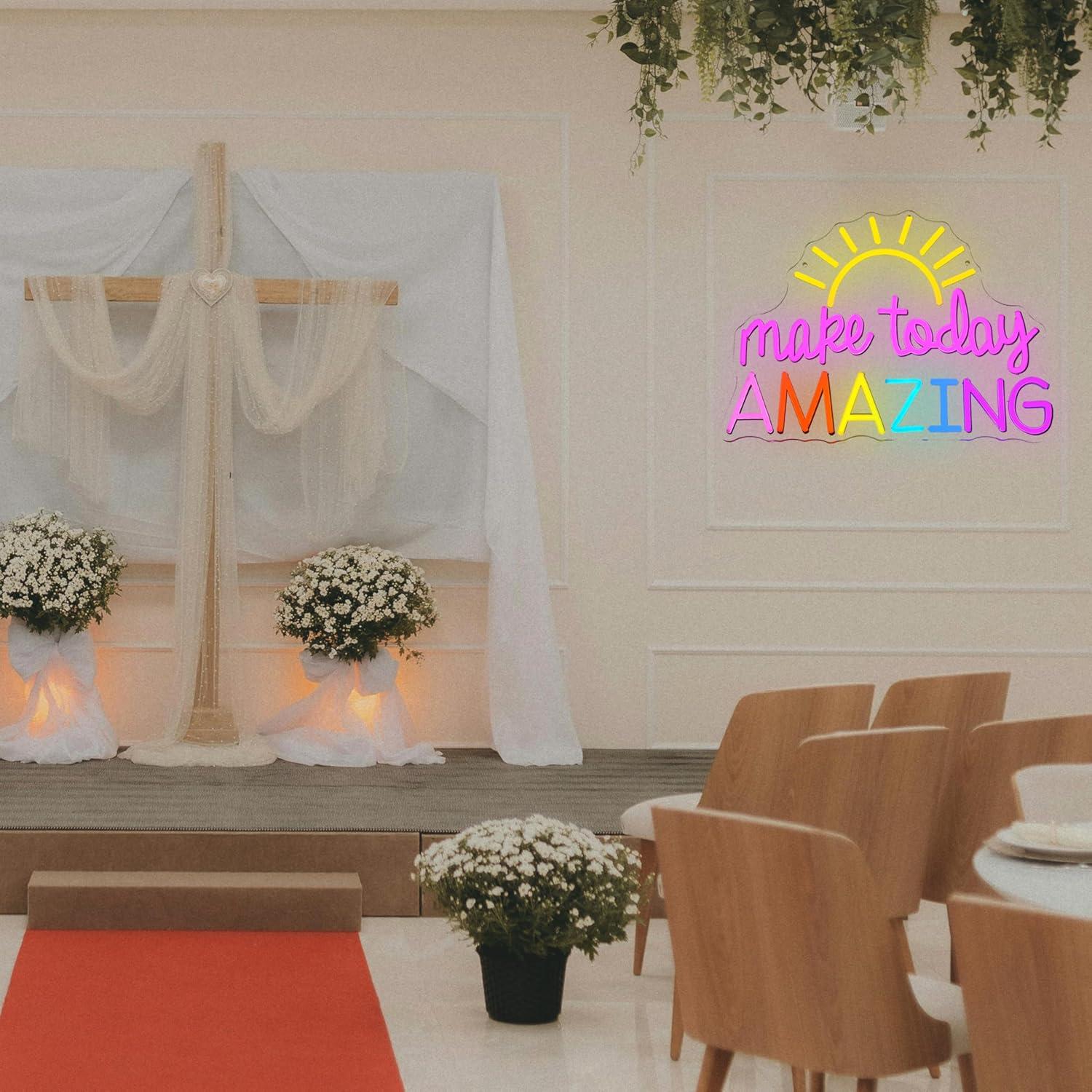 Make Today Amazing Neon Sign I - Neon Sign Party review and price