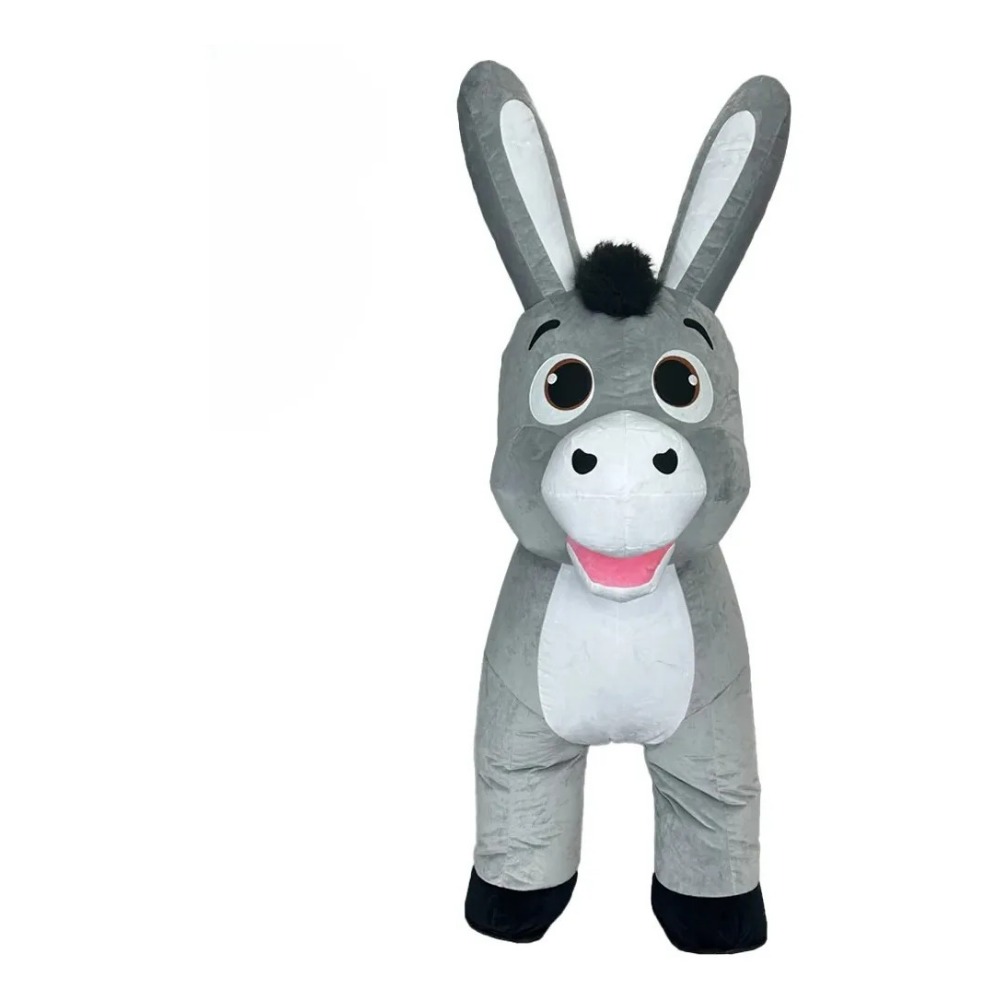 Inflatable Grey Donkey Mascot  - Event & Party Supply Photos review and price