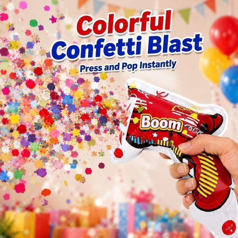 10PCS Party Popper Balloon Gun - Confetti Cannon Tube review and price