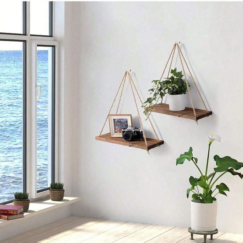 Wooden Swing Hanging Hemp Rope - Flower Wall Panel review and price