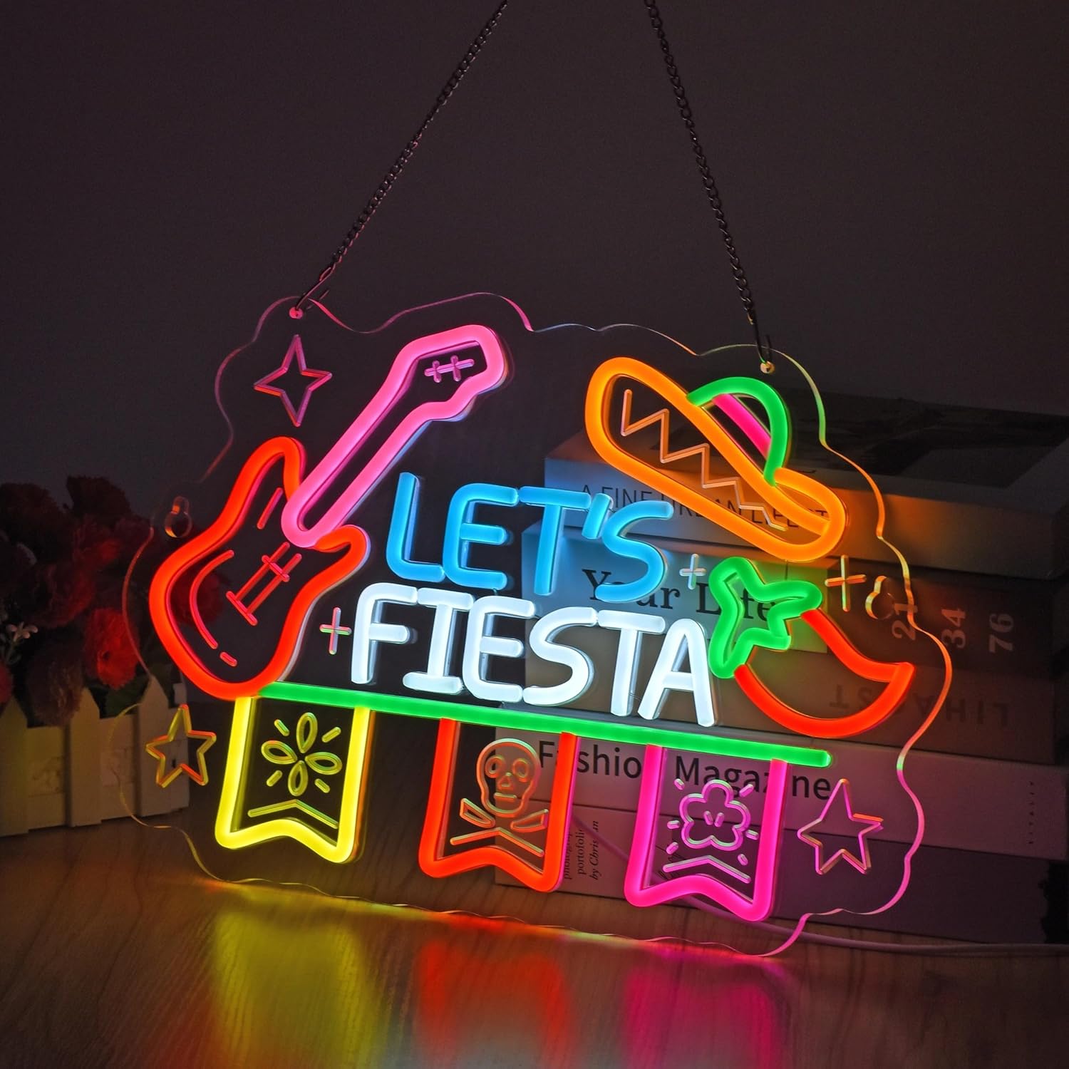 Let's Fiesta Neon Sign, Neon L - Neon Sign Party review and price
