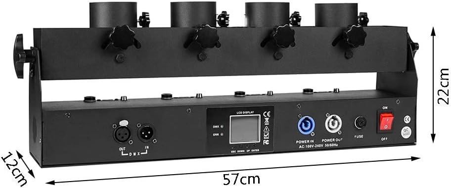 4 Tubes Confetti Machine DMX R - Confetti Cannon Tube review and price