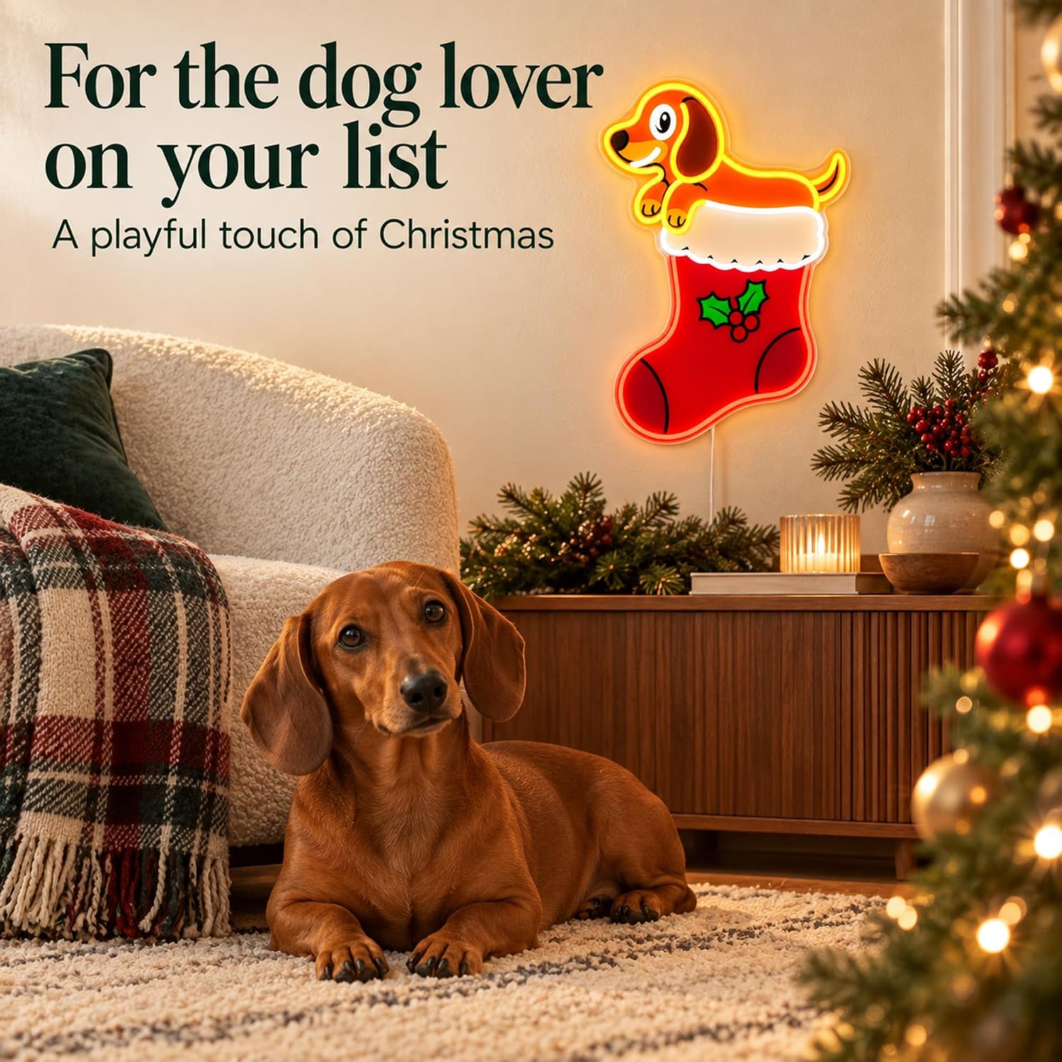 Christmas Stocking LED Neon Si - Neon Sign Party review and price