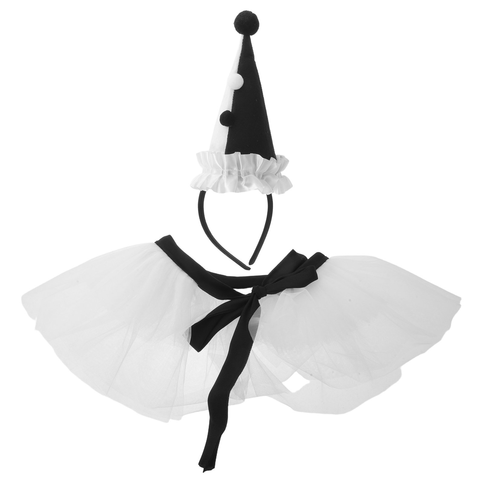 1Set Clown Dress Up Set Cone H - Party Hat Cone review and price